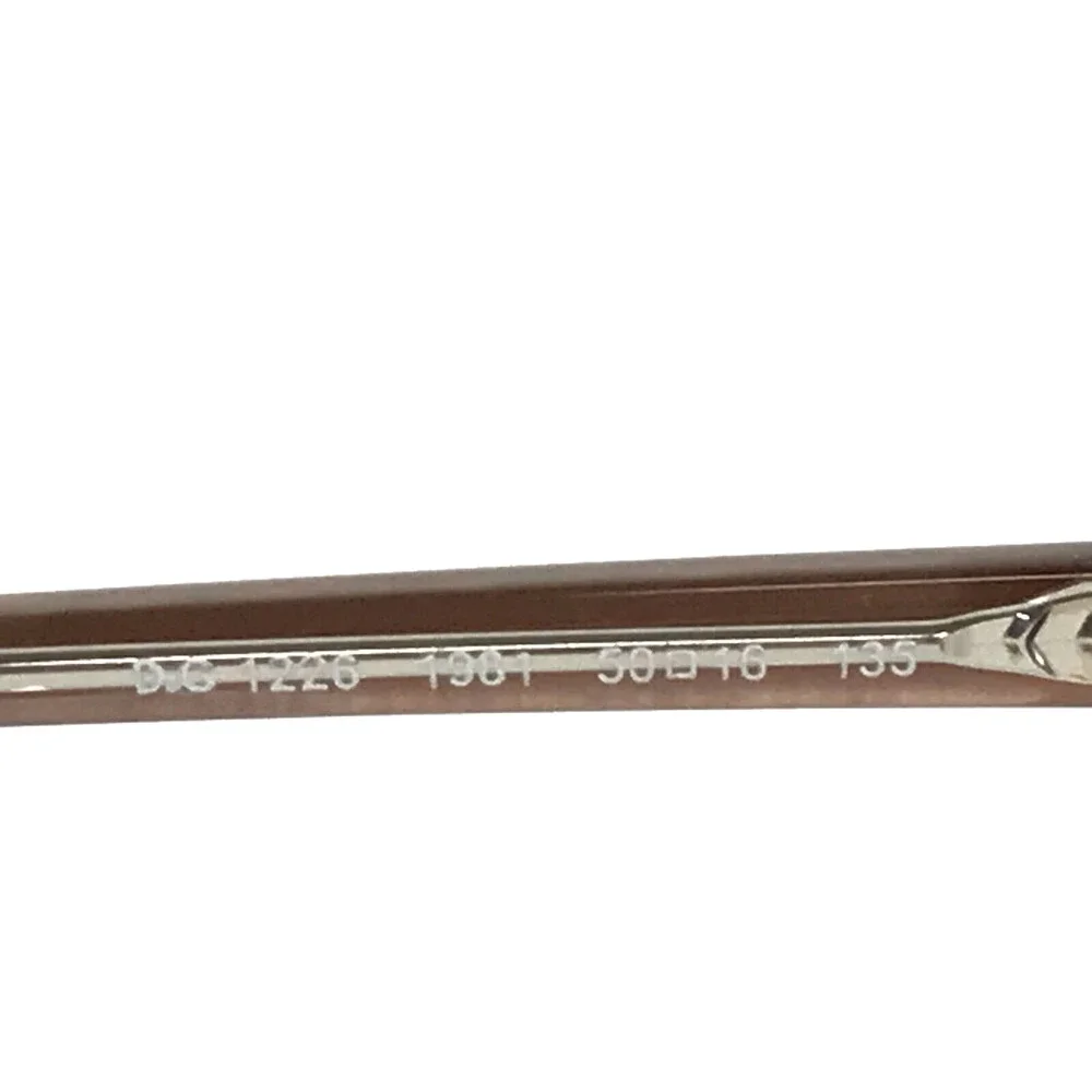 Dolce & Gabbana Eyeglasses Frames DG1226 1981 Brown Clear Rectangle 50-16-135